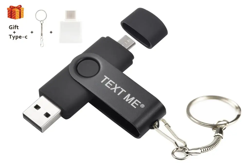 Вращающийся на 360 градусов OTG USB флеш накопитель cle 64G 2 0 для смартфонов 4G 8G 16G 32G micro
