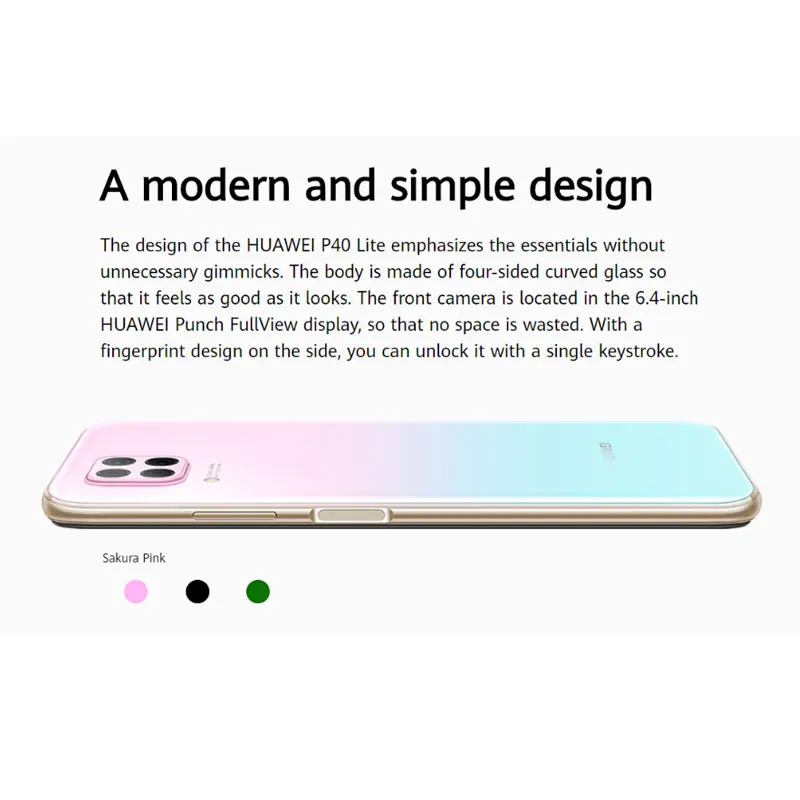 code[SUN1500] HUAWEI Hisilicon Kirin 810 Octa Core P40 Lite 6 ГБ 128 NFC Смартфон 48MP AI камеры 4 &quotFHD экран 40 Вт QC