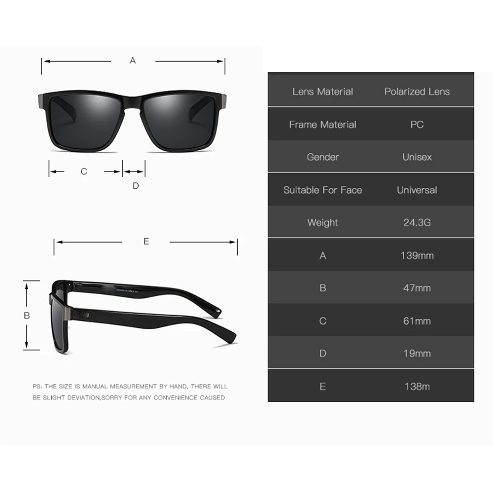 Спортивные модные поляризационные солнцезащитные очки для мужчин и женщин