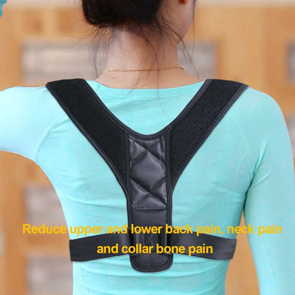 Hunchback Clavicle Support Device One Size Breathable Back Brace Comfortable Men Women Posture Corrector Thoracic Kyphosis | Спорт и