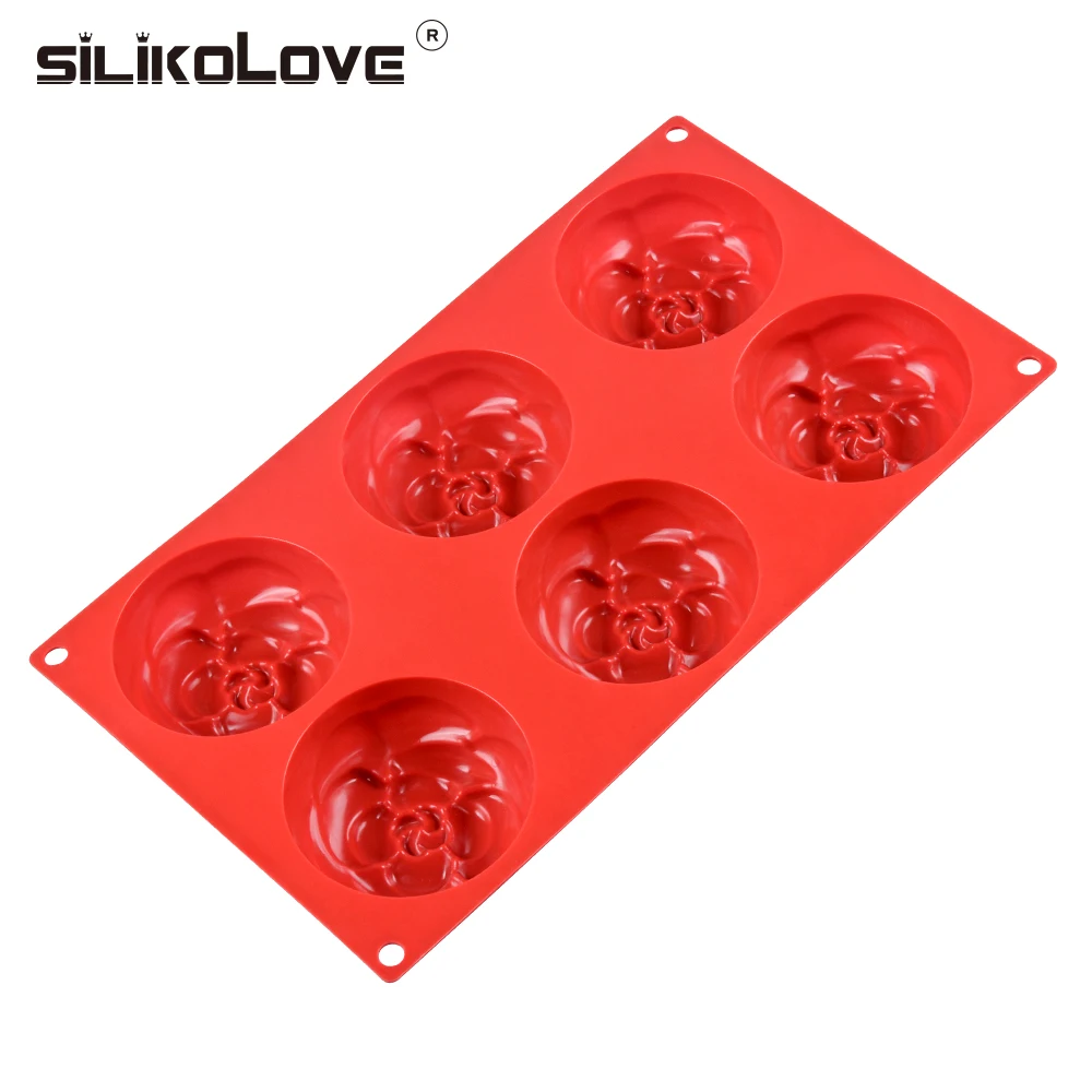 SILIKOLOVE 6 полости 3D цветок мыло, силиконовая форма формы для изготовления мыла DIY ручной работы ремесла формы