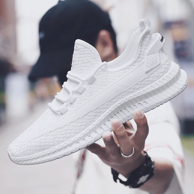 RUIFF Мужская обувь дышащая однотонная для бега спортивная уличная Уличная