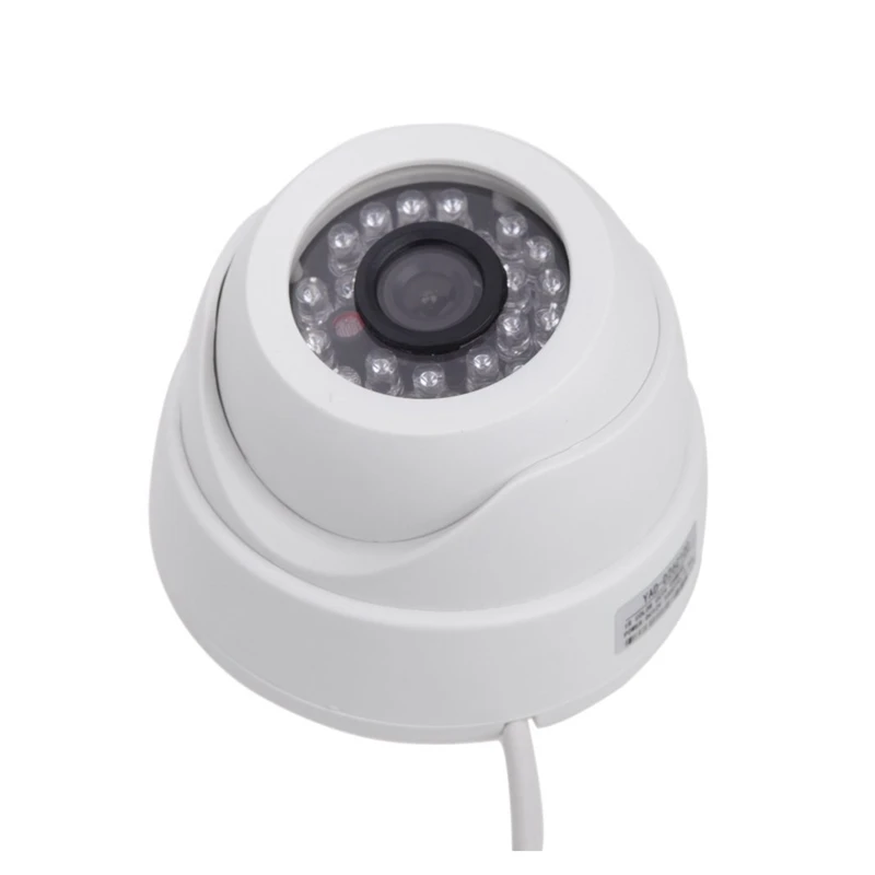 1/3 CCD 1000TVL 24 светодиодный ИК охранная Крытая купольная камера видеонаблюдения 3,6 мм PAL