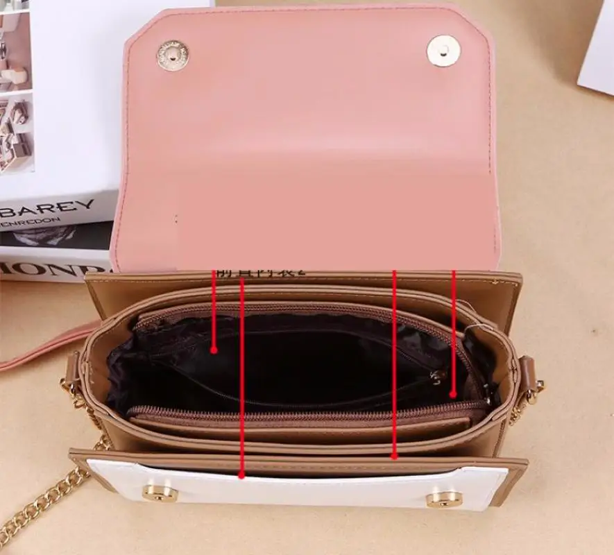 

PU Leather Box Bag Handbag Women Contrast Color Fashion Shoulder Bag Ladies Messenger Bag Female Hand Bolso Bags bolsa feminina