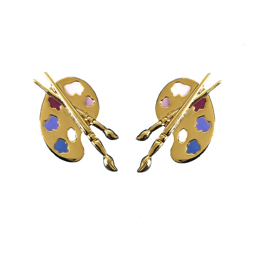 Серьги гвоздики из металла и золота для женщин девочек вечерние аксессуары