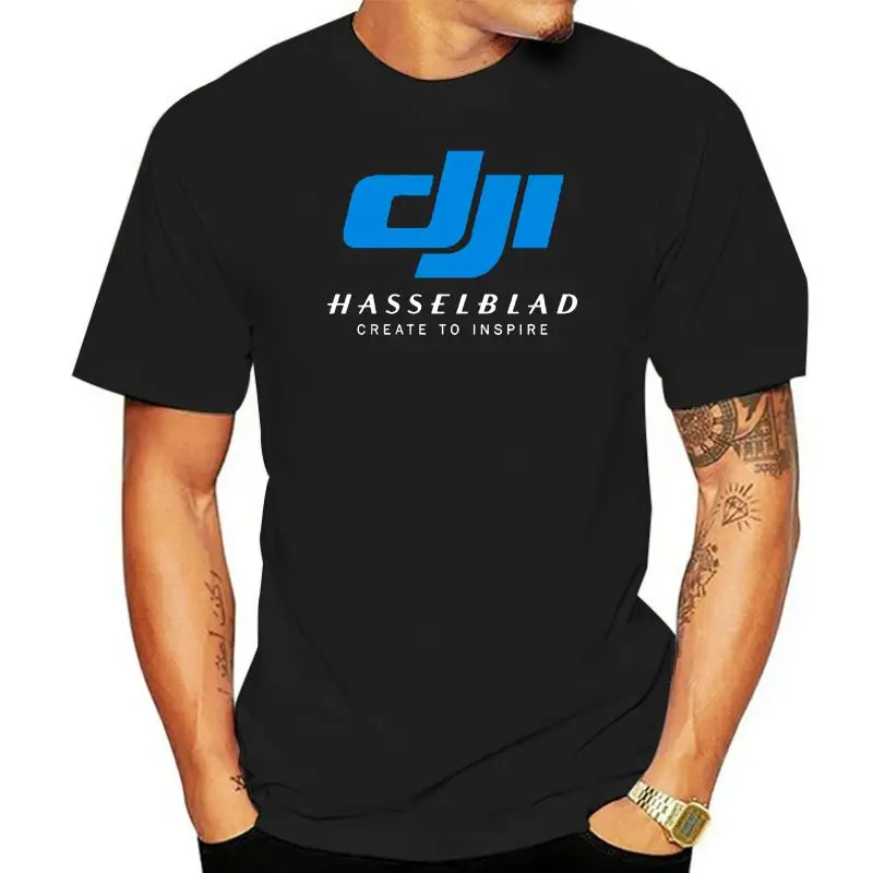 

2022 New Arrival Men T Shirt New Black T-shirt DJI Hasselblad Camera Drones Photography Mens Tshirt S to 3XL Tee shirt printing