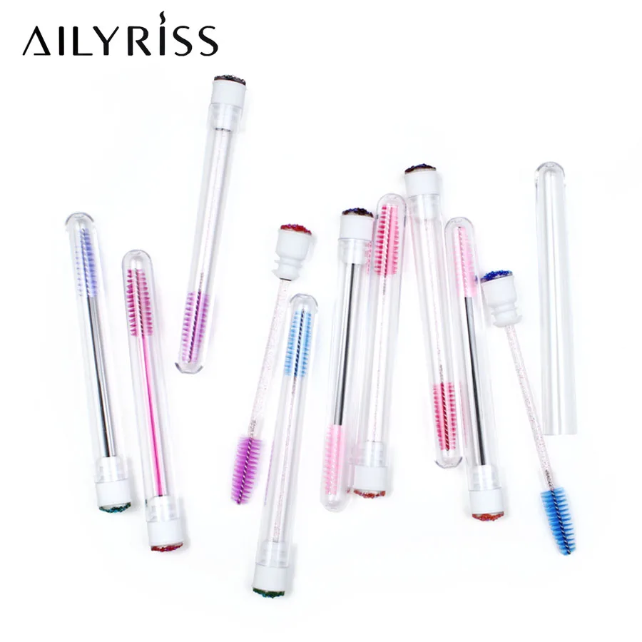 

Reusable Eyebrow Brush Tube Disposable Eyelash Brush Eyebrow Brush Replaceable Dust-proof Sparkling Broken Diamond Makeup