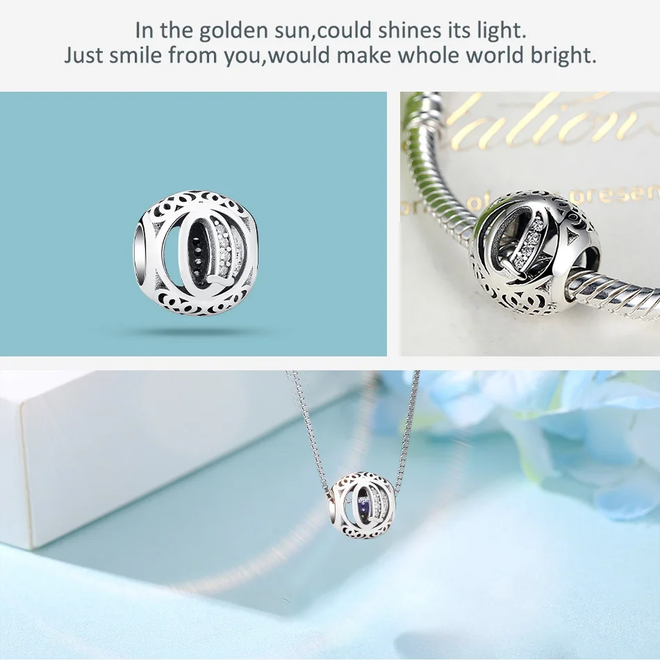 Бусины с буквами алфавита из серебра 925 пробы от А до Я |