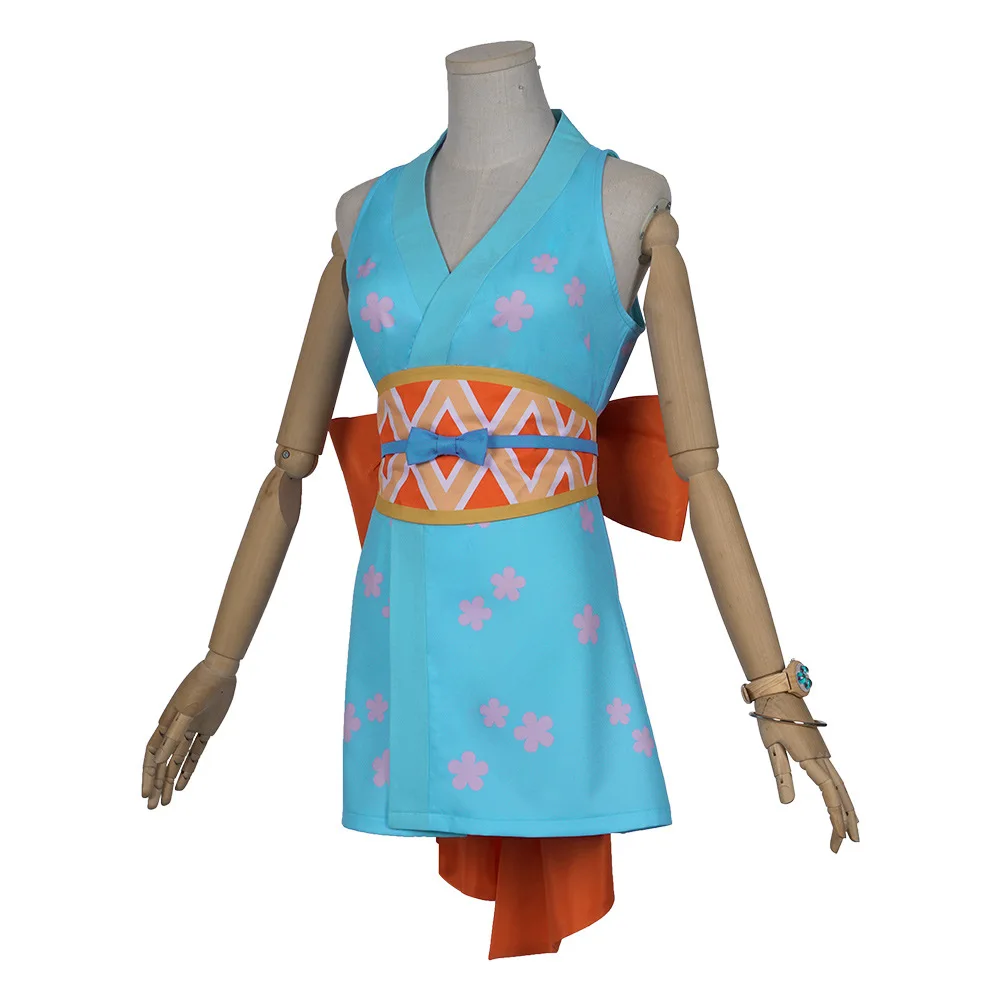 Японское аниме один предмет Nami Yukata Wano кимоно костюм для косплея вечерние костюмы