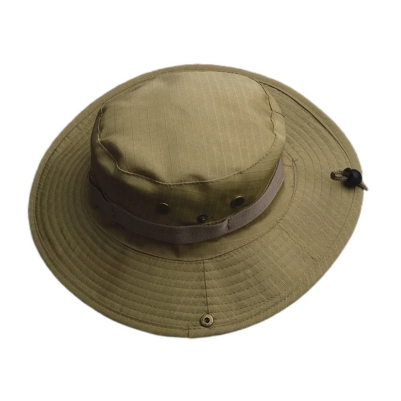

Outdoor Sunshade Bucket Hat Jungle Mountaineering Cap Solid Color Flanging Folding Hat Men's and Women's Boonie Hat Fishing Hat
