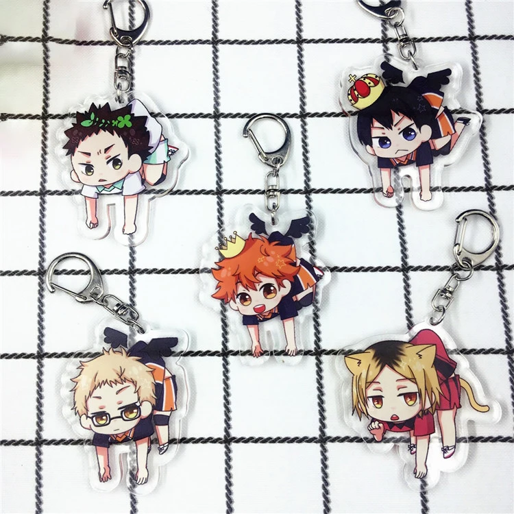 Брелок Haikyuu Hinata Shouyo Tobio Kageyama Kozume Kenma Oikawa tooro Nishinoya брелок с фигуркой для волейбола