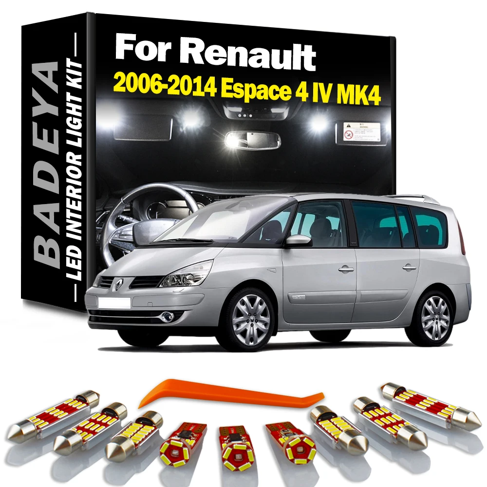 

23 шт. Canbus BADEYA для 2006 2007 2008 2009-2014 Renault Espace 4 IV MK4