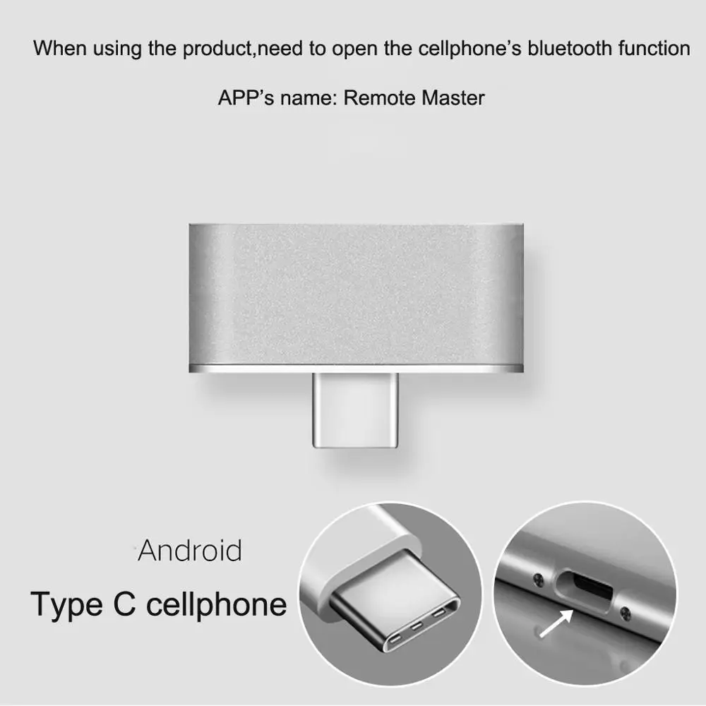 USB C Type смарт управление с помощью приложения беспроводное инфракрасное