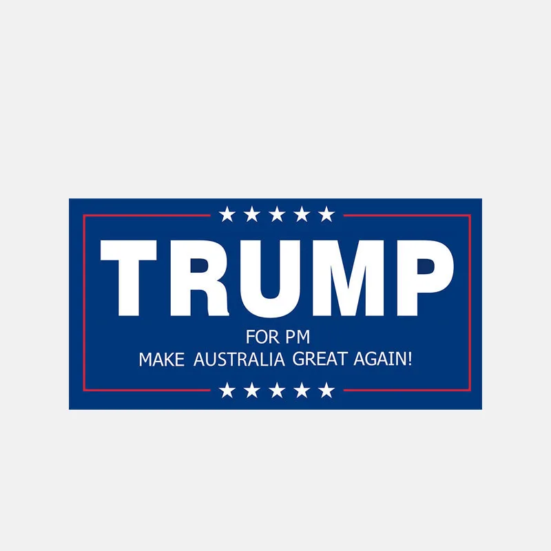 

Автомобильная наклейка Трамп для PM делает Австралию великолепной снова виниловой мотоциклетный стикер покрытие царапины водонепроницаемый ПВХ 7 см x 15 см