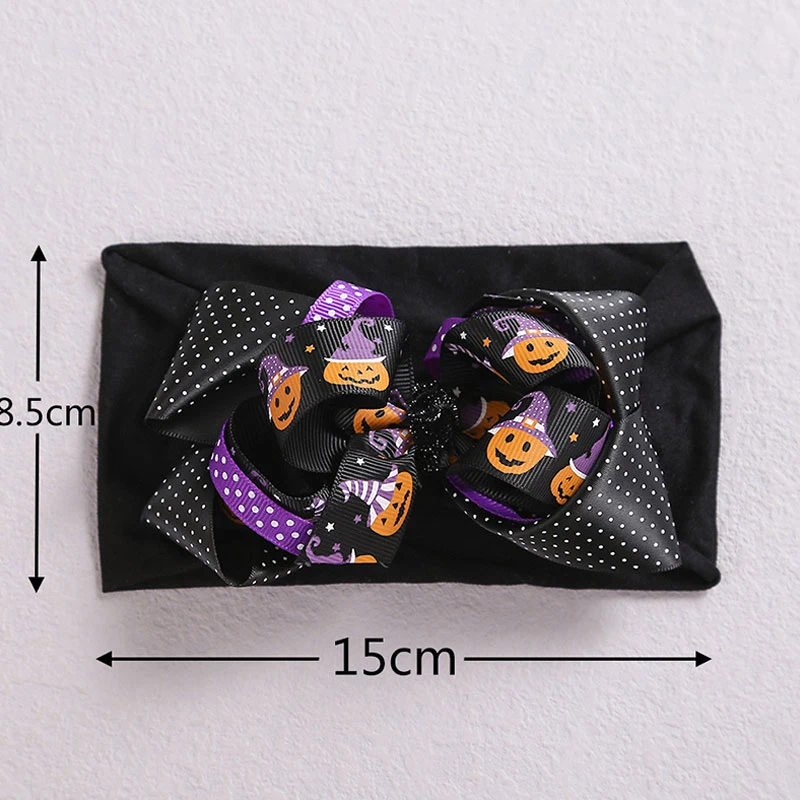 

Cute Bowknot Hairband Pumpkin Halloween Headband Hair Accessories For Women Girls Nylon Christmas Gifts Head Band Wholesale