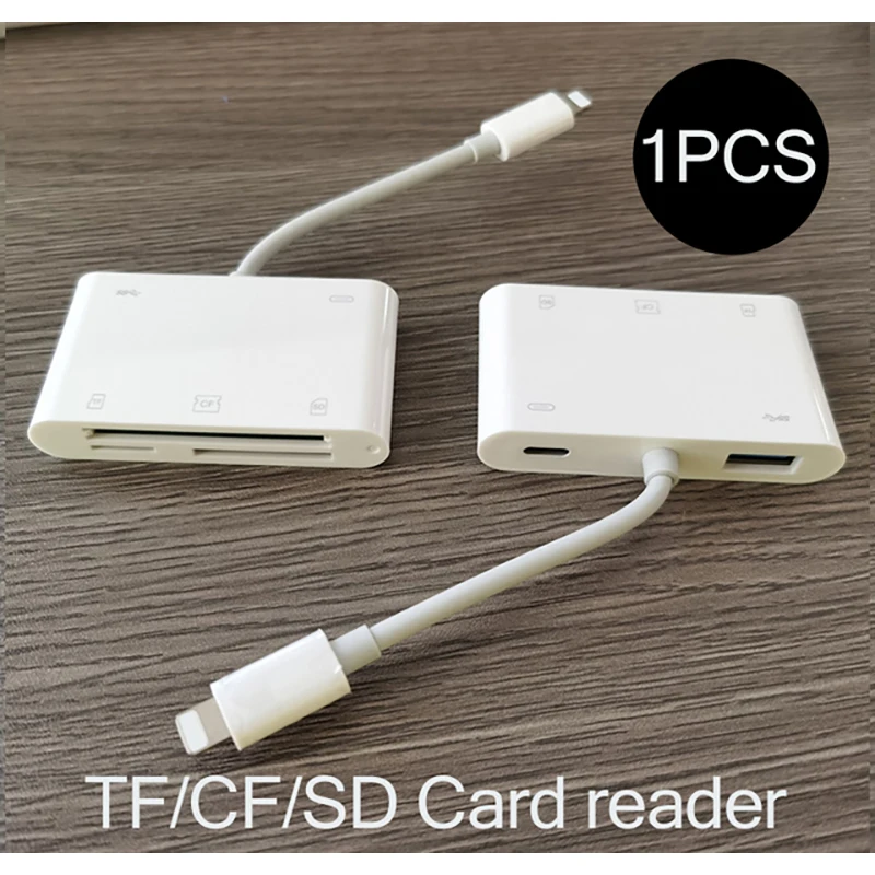 C76 для iPhone CF XD кардридер 5 в 1 молния USB3.0 разъем TF SD камера адаптер высокого тока