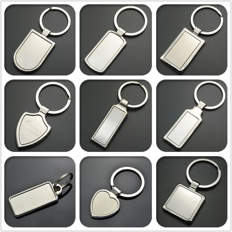 Лидер продаж DIY пустой металлический брелок для ключей продвижения бренда ваш