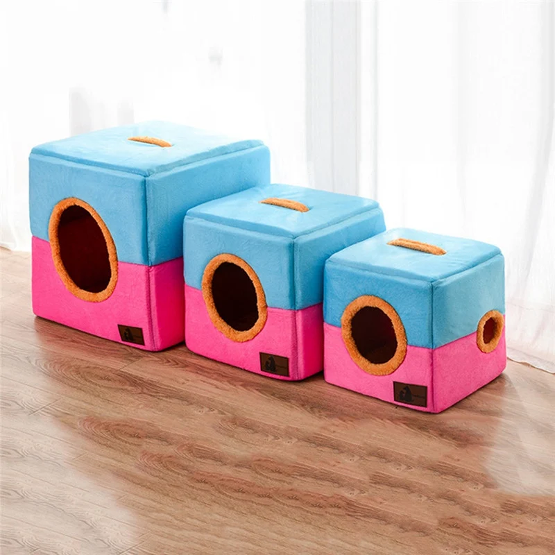Распродажа домик для собак кошек складная кровать домашних питомцев маленьких и
