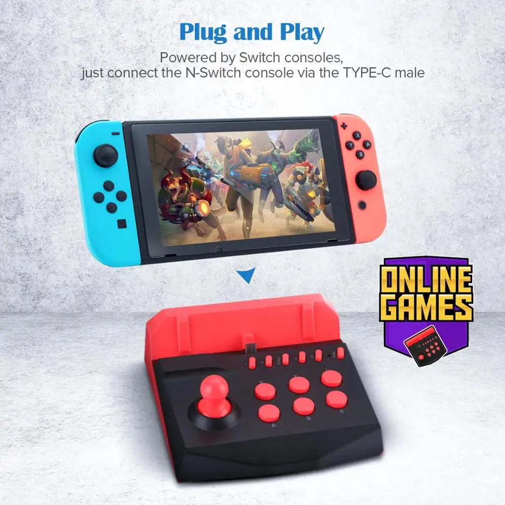 Мини Аркада геймпад джойстик один Rocker управления триггер Лер джойпад совместим с