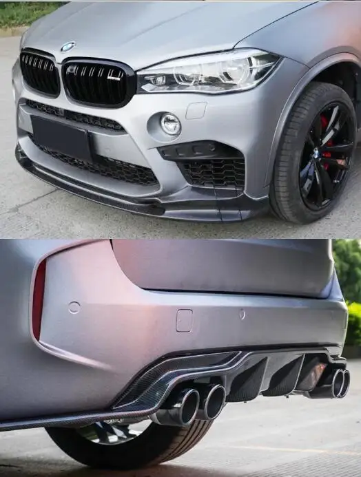 F85 F86 углеродного волокна спереди диффузор губа на задний бампер с боковой юбкой