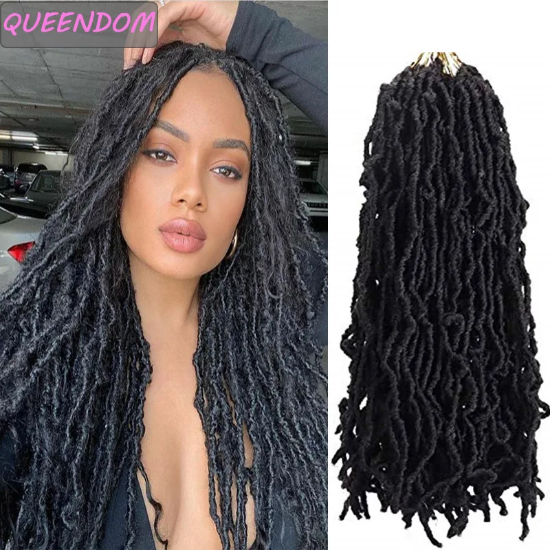 

Bobbi Boss Nu Locs плетеные крючком волосы натуральные синтетические мягкие искусственные волосы 24 дюйма Омбре вьющиеся дреды для наращивания вол...