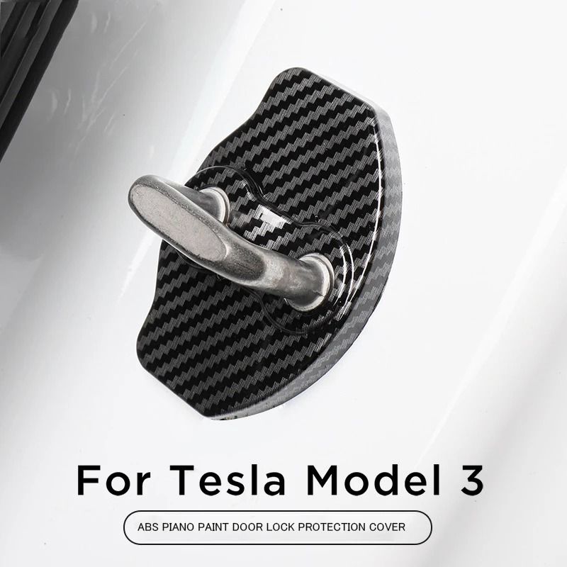 Защитная крышка для автомобильного дверного замка Tesla Model 3 защитная