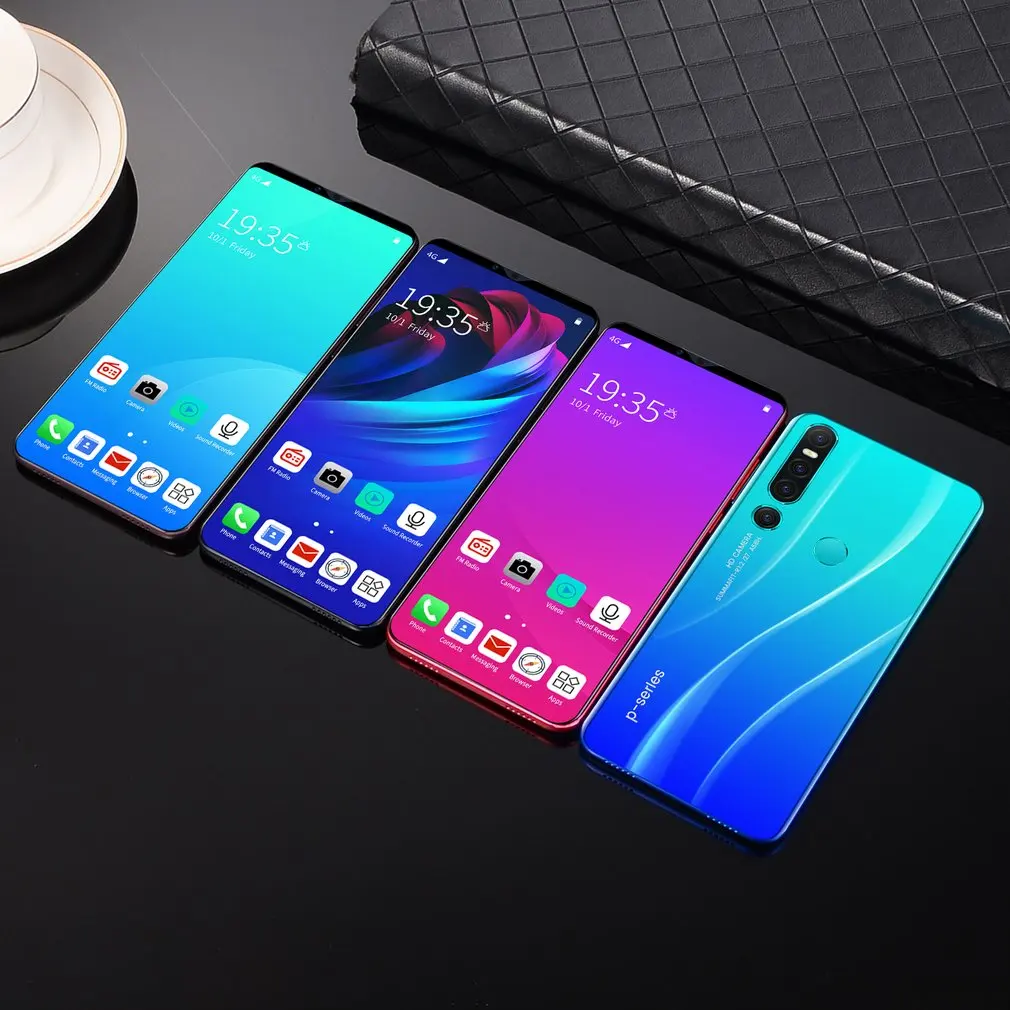 New P46 Pro Smartphone 1GB+8GB Cellular Android 9.1 Handphone Core 6.1inch Mobilephone Face Fingerprint Recognition | Мобильные