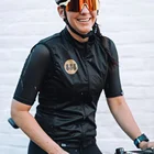 Женский черный жилет tзаднего вида, Женский костюм 2020, женский жилет для велоспорта на открытом воздухе, футболка для дорожного велосипеда, профессиональная одежда для команды