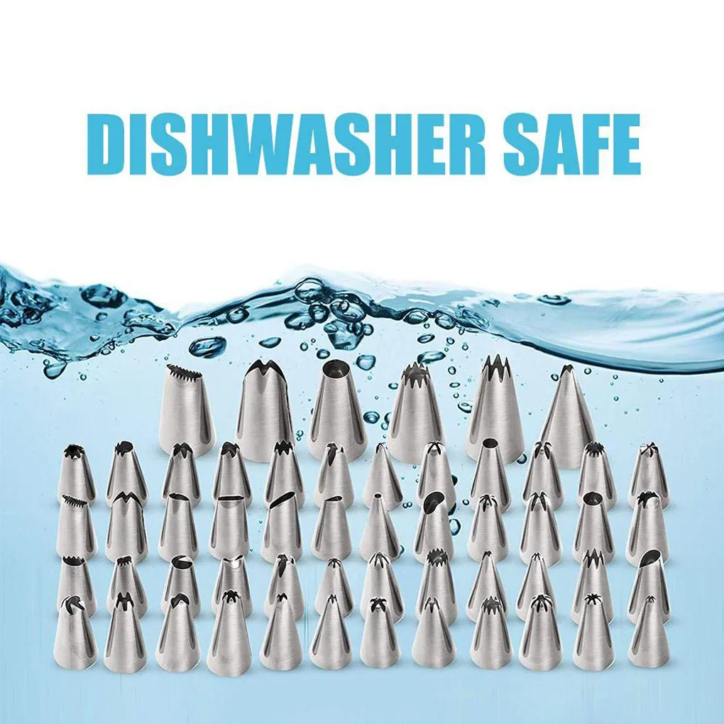 

106 Pcs/Set Cake Decorating Tip Sets Spatula Pastry Bags Turntable Icing Piping Nozzle Cream Cake Baking Tool Kit