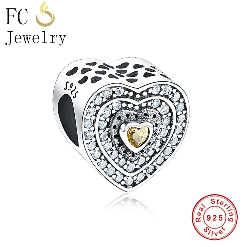 FC ювелирные изделия подходят оригинальный бренд Шарм браслет серебро 925 пробы