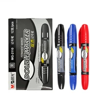 3pcs high quality large capacity marker pens ink color fast dry do not fade waterproof black blue red art marker markers 2110