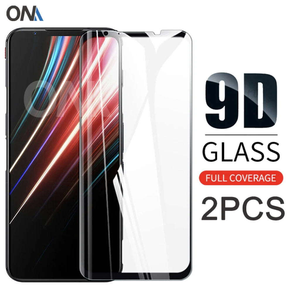 

2Pcs 9D Curved Tempered Glass For ZTE nubia Red Magic 5G Screen Protector ZTE nubia Red Magic 3 3S Protection Glass Film
