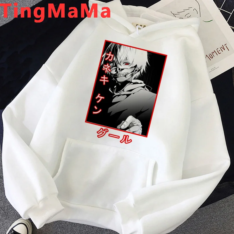 

Tokyo Ghoul Kaneki Ken hoodies male harajuku Ulzzang graphic 2021 male hoody streetwear