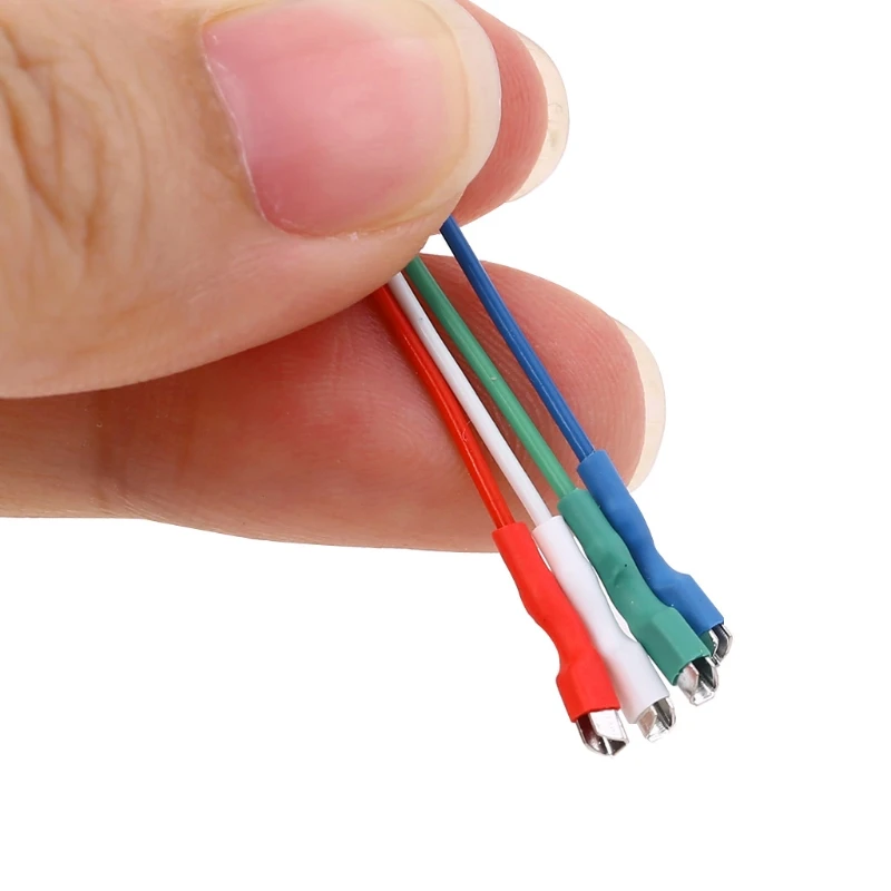 4Pcs 50mm 5N Pure Sliver Leads Header Wire Cable Universal For 1.2-1.3mm Pins Turntable Phono Headshell Drop Ship | Электроника