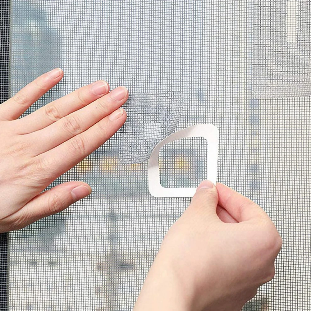 

5 /20 pcs Adhesive Fix Net Window Home Anti Mosquito Fly Bug Insect Repair Screen Wall Patch Stickers Mesh Window Screen Patch