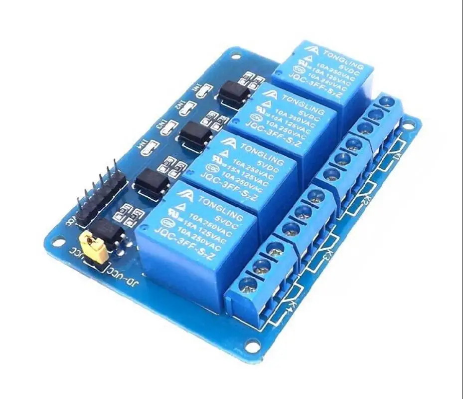 4-полосная триггерный релейный модуль 5V один микрокомпьютер чип приборная панель