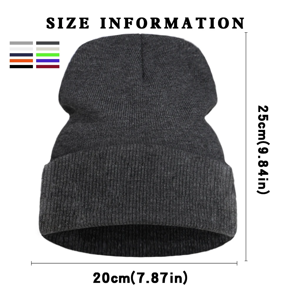

Hot sale Cartoons New Warm Round Six Knitted Hats Unisex Winter Plus Velvet Thickening Warm Hat Fashion Street Windproof Caps