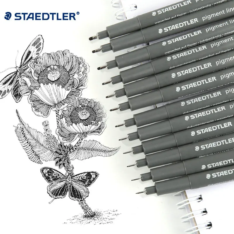 Staedtler файнлайнер гелевые ручки Черный Цвет 12 размеров принадлежности для офиса и
