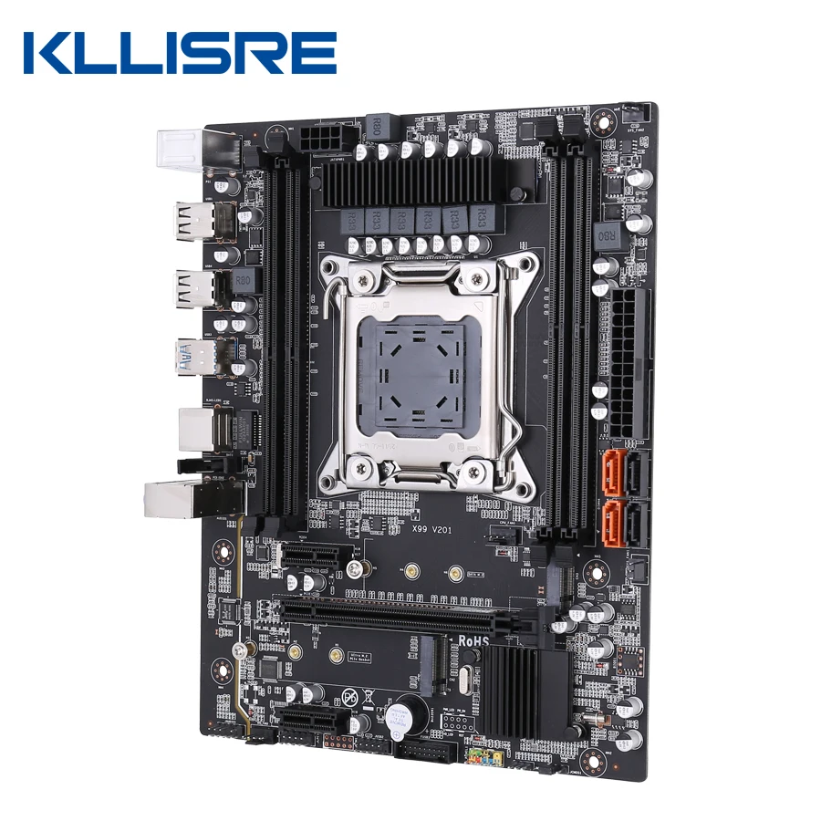 Материнская плата Kllisre X99 LGA 2011 3 с разъемом M.2 поддержка памяти DDR4 SATA3.0