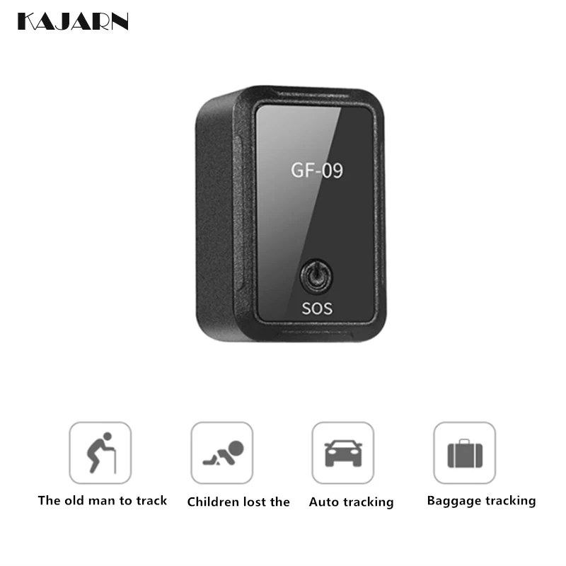 KAJARN gps трекер мини GF09 глобальный в реальном времени Wifi/LBS GSM/GPRS/gps отслеживающее