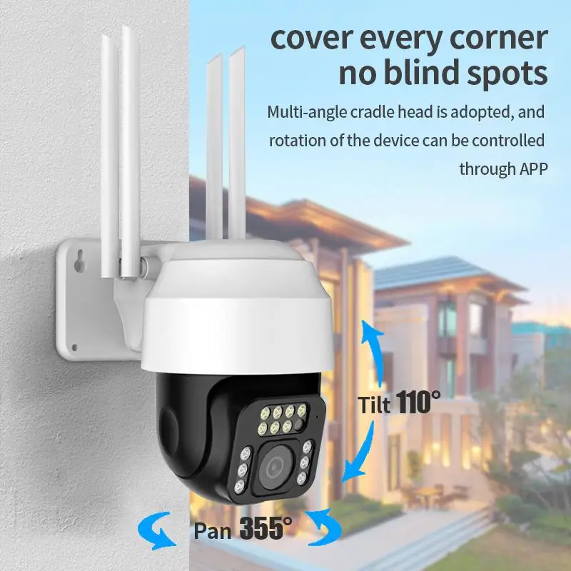 IP-камера GUUDGO 1080P Wi-Fi PTZ цветная ночное видение | Безопасность и защита