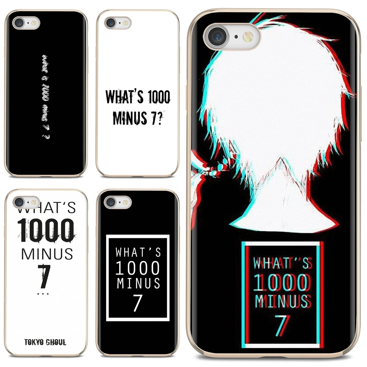 

For iPhone 10 11 12 Pro Mini 4S 5S SE 5C 6 6S 7 8 X XR XS Plus Max 2020 1000-Minus-7-tokyo-ghoul-What's Case Cover