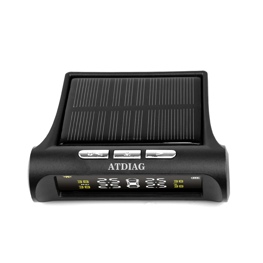 Система контроля давления в шинах TPMS работающая от солнечной энергии с 4