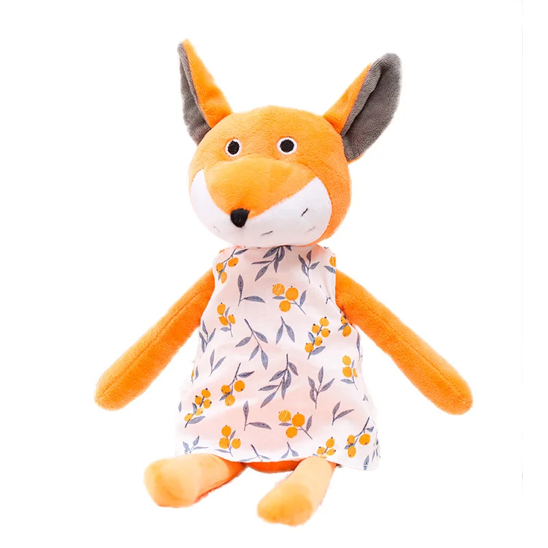 

Sxey Nice Huggable New 1pc 38cm Lovely Stuffed Forest Animals Plush Toy Raccoon Fox Mouse Deer Frog Animal for Children Gifts