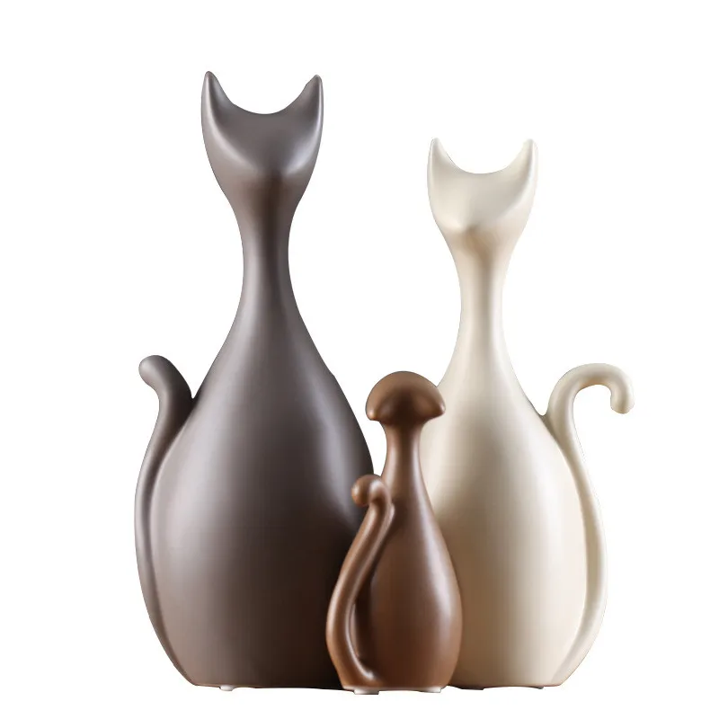 [HHT] скандинавские керамические изделия кошка семейный минимализм абстрактные