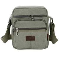 retro travel mens shoulder bag flip solid color casual messenger canvas fashion zipper multifunctional mens shoulder bag