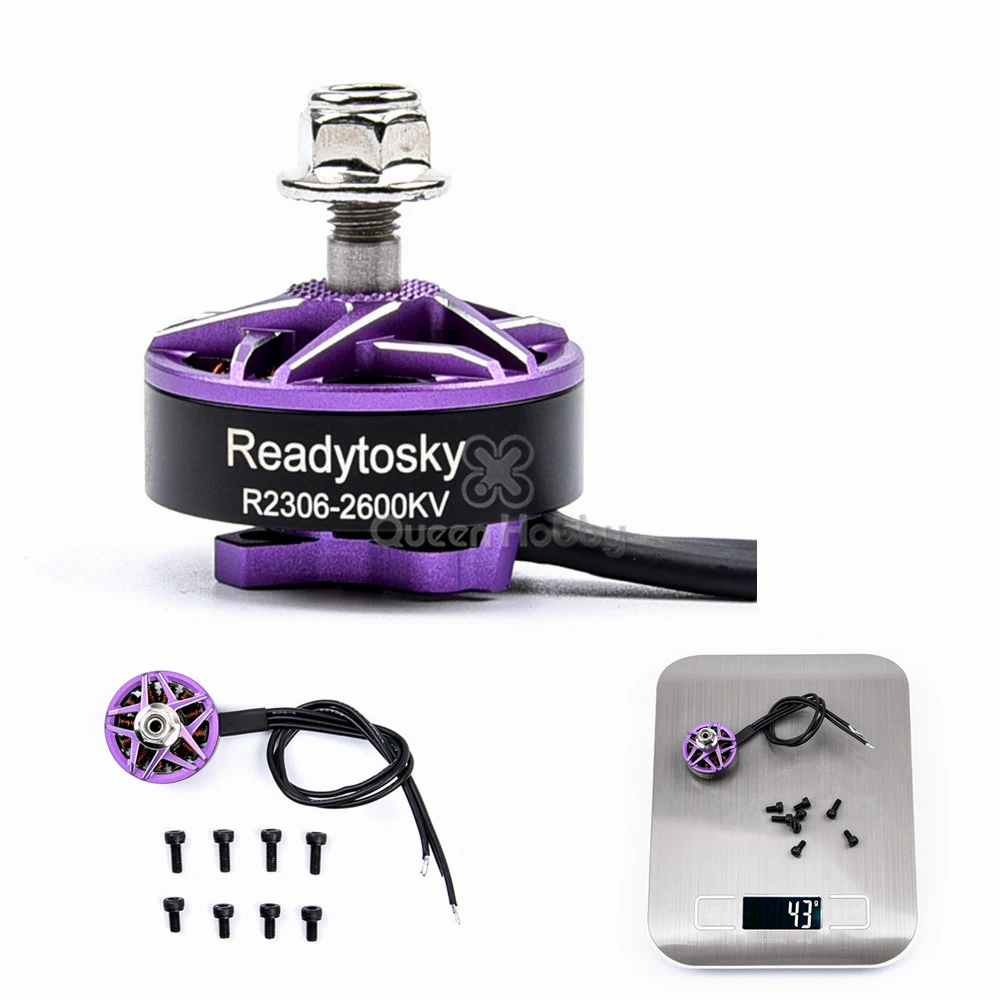 Бесщеточный двигатель R2306 2306 2600kv Поддержка 2 4S для F40 PRO II FPV RC Drone Quadcopter Multirotor