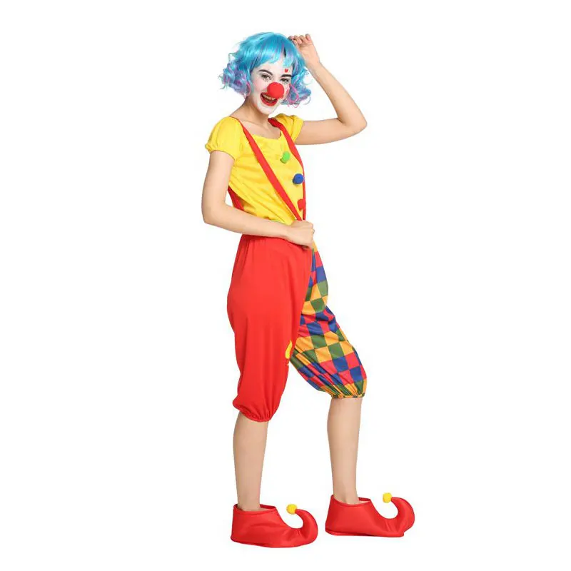 Adult Women Teens Funny Bib Lantern Pants Circus Clown Costumes Halloween Purim Carnival Masquerade Mardi Gras Party Outfit |