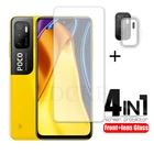 2 предмета в комплекте, для Xiaomi Poco M3 Pro 5G стекло защитное стекло экрана для Xiaomi Poco M3 Pro 5G Лен стекло для Xiaomi Poco M3 Pro стекло