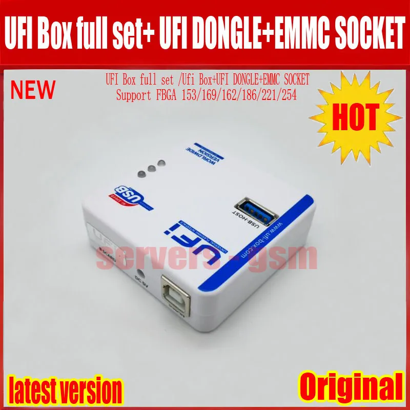 2024 оригинальная коробка UFI полный комплект/коробка Ufi + ключ разъем EMMC поддержка